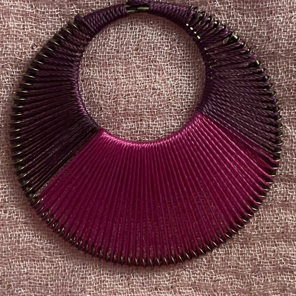 Pink & Purple Hoop Earrings - Picture 4 of 5